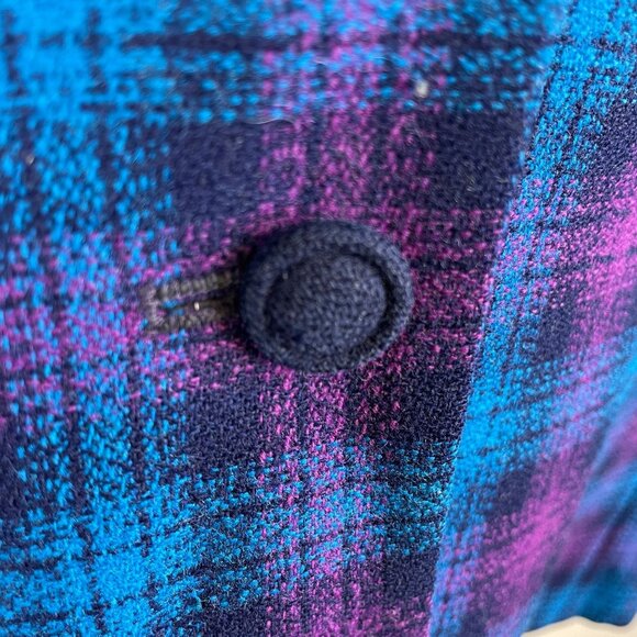 Pendleton Vintage Womens Wool Plaid Blazer Size 14 Corpcore Old Money Jacket - Picture 3 of 14